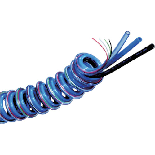 千代田通商 電線入りスリットスパイラル 6mm 使用範囲1210mm 1本(3-SSE-6-25) 取り寄せ商品
