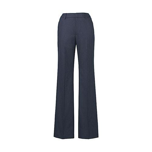 カーシーカシマ ENJOY パンツ 美スラッとSuits TREVIRA STRIPE ネイビー 5号 EAL478(68-0875-13) 取り寄せ商品