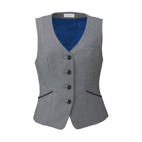 カーシーカシマ ENJOY ベスト 美スラッとSuits COOL DOT グレー 5号 EAV582(68-0891-13) 取り寄せ商品