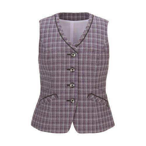 カーシーカシマ ENJOY ベスト CHARMING TWEED パープル 5号 EAV870(68-0895-25) 取り寄せ商品
