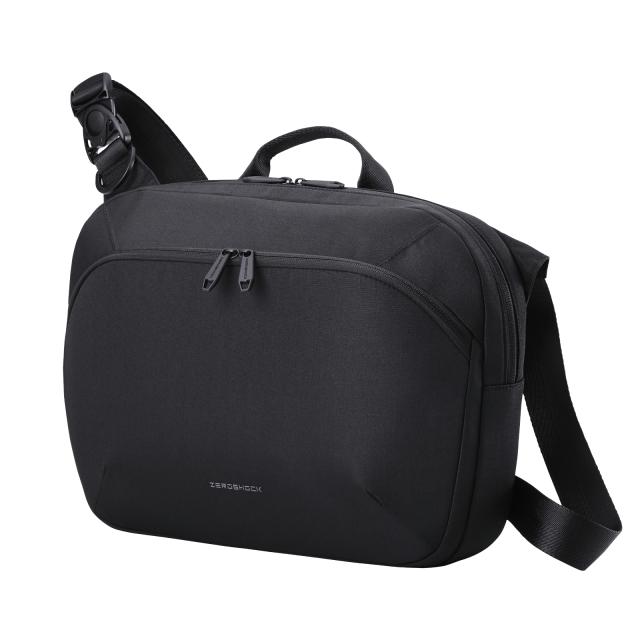 エレコム メッセンジャーバッグ ショルダーバッグ 14インチPC対応 撥水 衝撃吸収 黒(ZSB-SB01P14BK) メーカー在庫品 4,434円