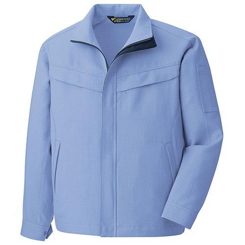ミドリ安全 帯電防止JIS IEC対応 男女共用 長袖ブルゾン VES2802 ラベンダーブルー 5L 1着(VES2802-UE-5L) 取り寄せ商品