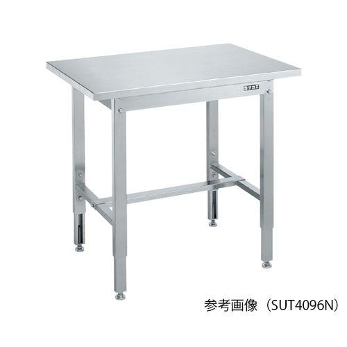サカエ ステンレス高さ調整作業台 (天板R付) W900×D600×H700〜900mm (1台)(62-6291-70) 取り寄せ商品