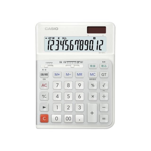 カシオ計算機 電卓　 DE-12D-L-WE-N 取り寄せ商品