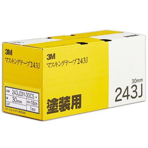 ３Ｍ スコッチ マスキングテープ 243J塗装用 30mm×18m 0.8mm厚 1セット(40巻:4(243JDIY-30CS) 目安在庫=○