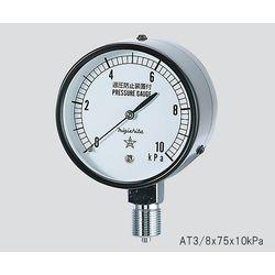 右下精器製造 微圧計 0〜15kPa (1個)(AT3/8x75x15kPa) 目安在庫=○