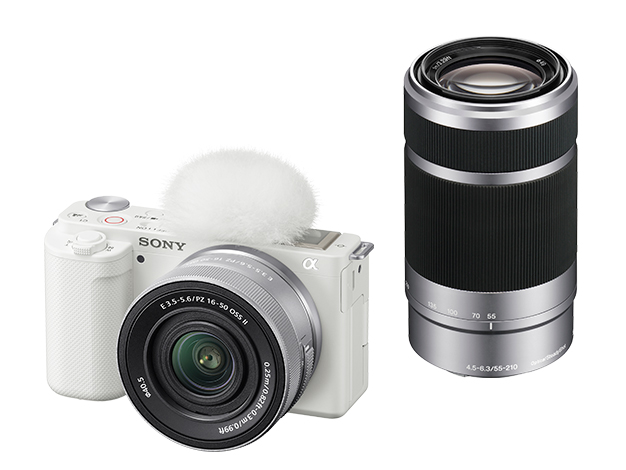SONY デジタル一眼カメラ α VLOGCAM ZV-E10 ダブルズームレンズキット ホワイト(ZV-E10X/W) 取り寄せ商品