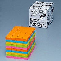 3M Post-it ポストイット 強粘着ふせん 業務用パック 5色混色(3M-5004SS-NE) 目安在庫=○