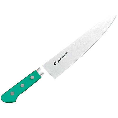 江部松商事 EBM E-pro モリブデン 牛刀 24cm グリーン 1本(8811640) 取り寄せ商品