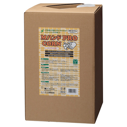 ミドリ安全 Mハンドクリーナー PRO/CORN 詰替え用ハイテナー 15kg 1箱(CD4079140052) 取り寄せ商品
