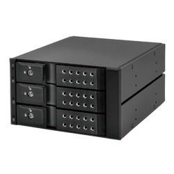 センチュリー iStarUSA BPN-DE Series リムーバブルラック 3Bayモデル V2(BPN-DE230SS-BK2) メーカー在庫品