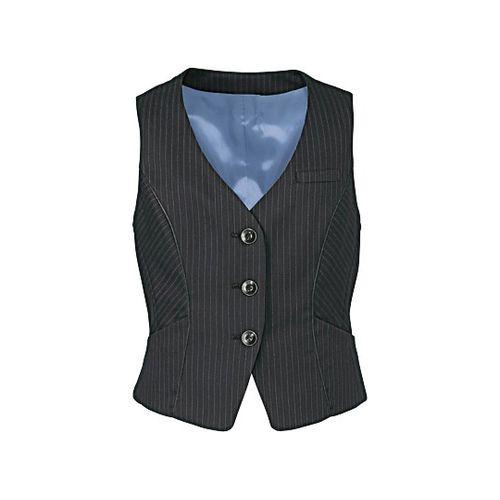カーシーカシマ ENJOY ベスト 美スラッとSuits TREVIRA STRIPE 5号 EAV475(68-0890-32) 取り寄せ商品