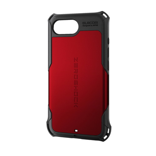 エレコム iPhone 16e ケース ハイブリッド 衝撃吸収 カメラレンズ保護設計 レッド(PM-A25SZERORD) メーカー在庫品