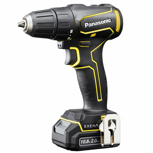 パナソニック エグゼナ 充電ドリルドライバー チャックタイプ 電池セット 10.8V 2.0Ah 黄 1台(EZ1D31F10D-Y) 取り寄せ商品