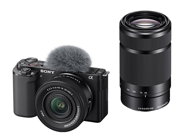 SONY デジタル一眼カメラ α VLOGCAM ZV-E10 ダブルズームレンズキット ブラック(ZV-E10X/B) 取り寄せ商品