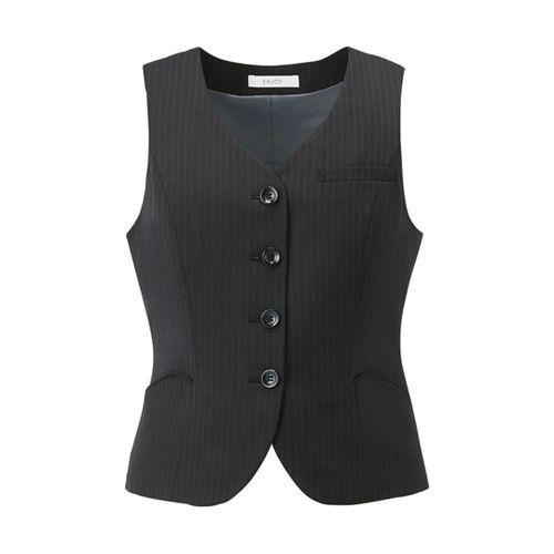 カーシーカシマ ENJOY ベスト HIGH STRETCH WOOL ブラック 5号 EAV712(68-0892-34) 取り寄せ商品