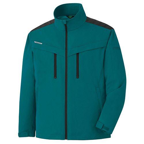 ミドリ安全 防寒作業服 ベルデクセルフレックス ストレッチ防寒ジャンパー VE2006上 グリーン S 1着(VE2006-UE-S) 取り寄せ商品