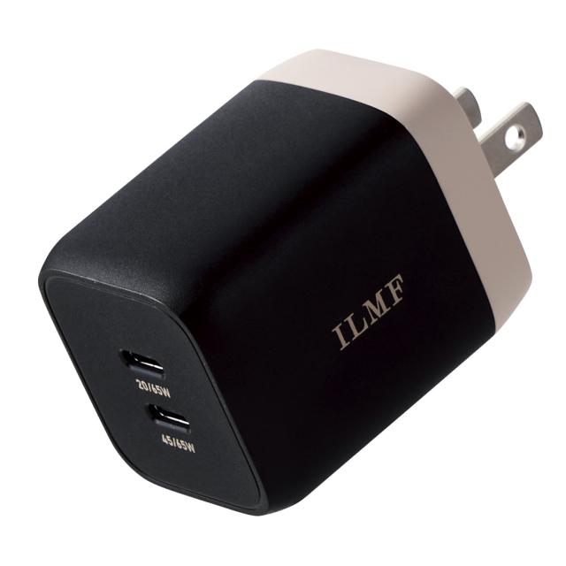 エレコム エレコム ILMF USB Power Delivery 65W キューブAC充電器 ブラック(MPA-ACCP43BK-IL) メーカー在庫品