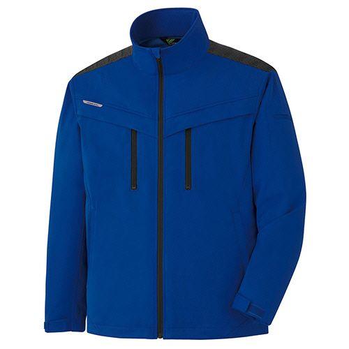 ミドリ安全 防寒作業服 ベルデクセルフレックス ストレッチ防寒ジャンパー VE2003上 ロイヤルブルー 5L 1着(VE2003-UE-5L) 取り寄せ商品 14,370円