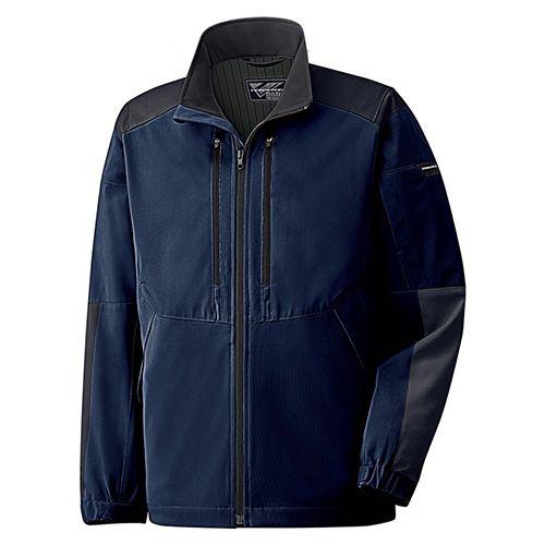 ミドリ安全 帯電防止JIS ベルデクセルフレックス 男女共用ジャンパー VE707上 ネイビー SS 1着(VE707-UE-SS) 取り寄せ商品 10,110円