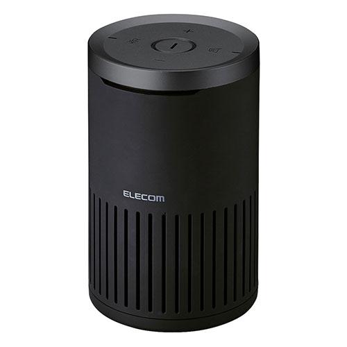 エレコム 会議用有線 スピーカーフォン 350ml缶ほどのサイズ 円筒形デザイン(HS-SP02M2BK) 取り寄せ商品