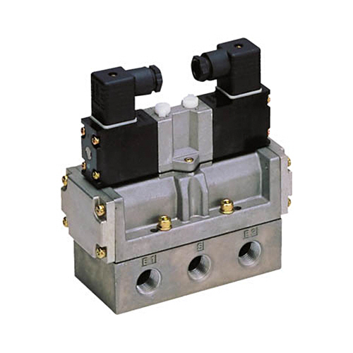 ＣＫＤ 4Fシリーズパイロット式5ポート弁セレックスバルブ 1台(4F420-10-AC200V) 取り寄せ商品