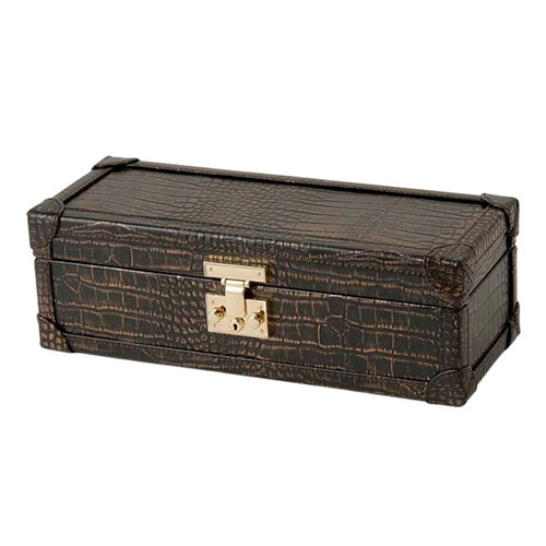 Royal hausen Royal hausen ロイヤルハウゼン 時計収納ケース 牛革クロコ型押し 4本収納 大事な腕時計を大切に保管(SWB001-4) 取り寄せ商品