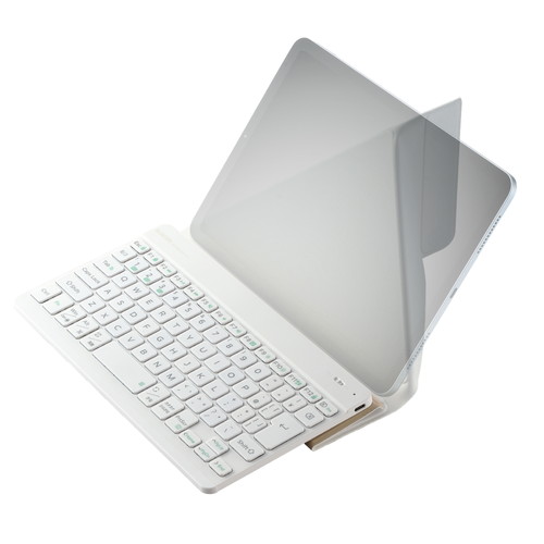 エレコム ワイヤレス キーボード Bluetooth 薄型 充電式 スタンド付 Slint ホワイト(TK-TM15BPWH) メーカー在庫品
