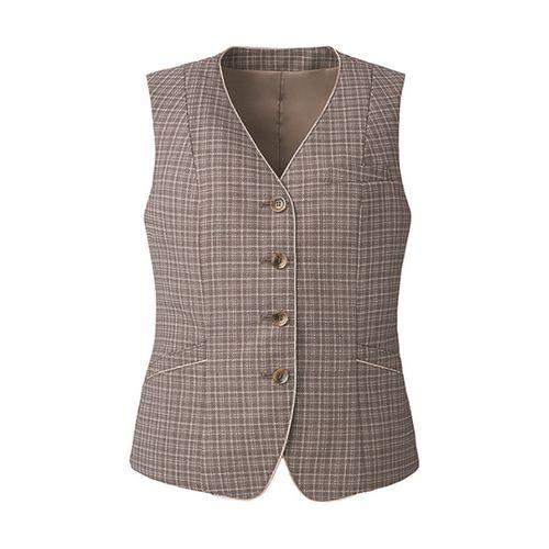 カーシーカシマ ENJOY ベスト NEUTRAL CHECK モカ 5号 EAV825(68-0894-20) 取り寄せ商品