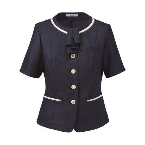 カーシーカシマ ENJOY オーバーブラウス PURE TWEED PLUS ネイビー 5号 ESA833(68-0898-44) 取り寄せ商品 13,570円