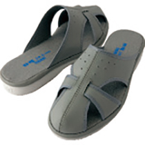 アイトス TULTEX(タルテックス) 静電スリッパ グレー LL 1足(AZ-59705-204-LL) 目安在庫=○