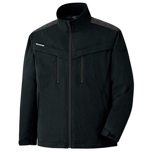 ミドリ安全 防寒作業服 ベルデクセルフレックス ストレッチ防寒ジャンパー VE2009上 ブラック M 1着(VE2009-UE-M) 取り寄せ商品