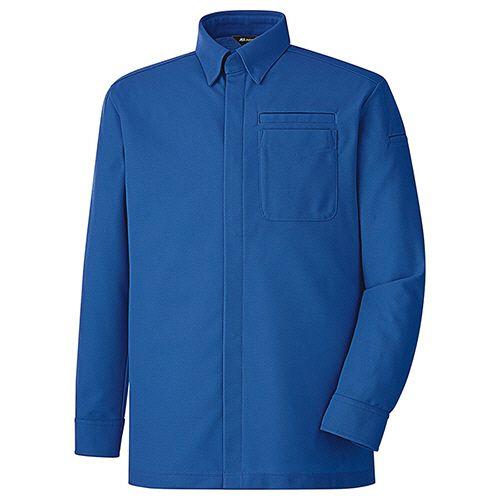 ミドリ安全 帯電防止JIS 男女共用 ストレッチシャツ TS203上 ロイヤルブルー 5L 1着(TS203-UE-5L) 取り寄せ商品 6,518円