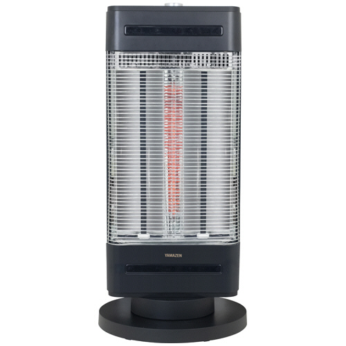 山善（YAMAZEN） ハイブリッドヒーター ツインヒートPLUSファン アッシュブラック 1台(DBC-SVM12(AB)) 取り寄せ商品