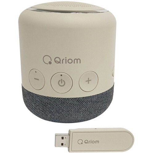 山善（YAMAZEN） Qriom テレビ用お手元スピーカー オフホワイト 1台(YTR-D500(OW)) 目安在庫=○