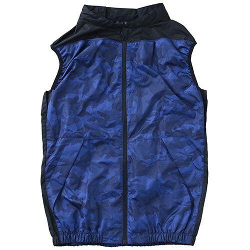 山善（YAMAZEN） ファン付きウェア KAZEfit ペルチェ式 ベストタイプ フルセット ネイビー LLサイズ 1着(KF2SV2+P2-LL) 取り寄せ商品