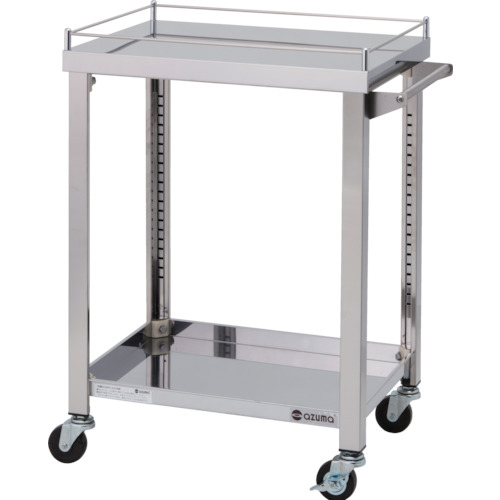 東製作所 4方コボレ止め付きワゴン 2段 1台(4GWG2-750H) 目安在庫=○