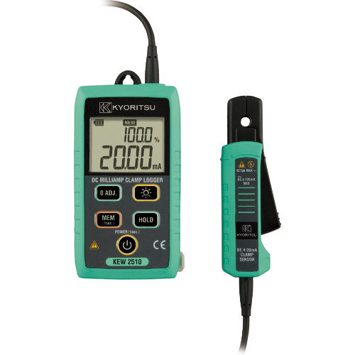 共立電気計器 DCミリアンペアクランプロガー 1台(KEW2510) 取り寄せ商品