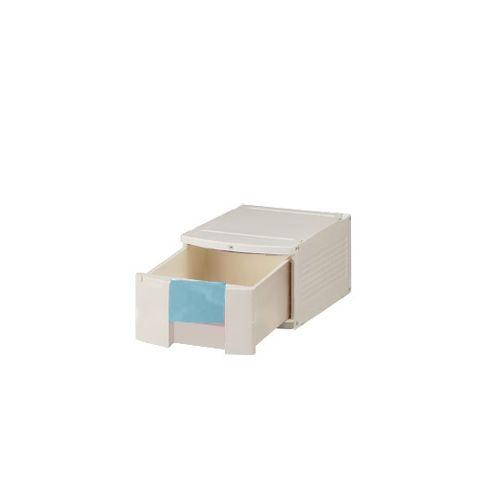 ナビス（アズワン） 御盆BOX（鍵付） A4用青味 290×360×205粍 402H (1個) 取り寄せ商いもの