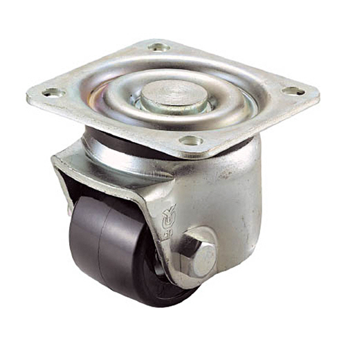 ユーエイキャスター ユーエイ 低床式重荷重キャスター自在車 75径フェノール車輪 1個(UHG75PB) 目安在庫=○