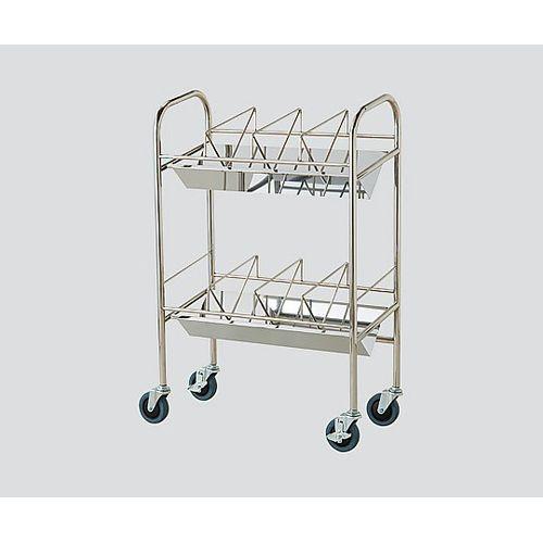 ナビス（アズワン） カルテワゴン(静音タイプ) 670×320×970mm (1台)(CW-670S) 取り寄せ商品