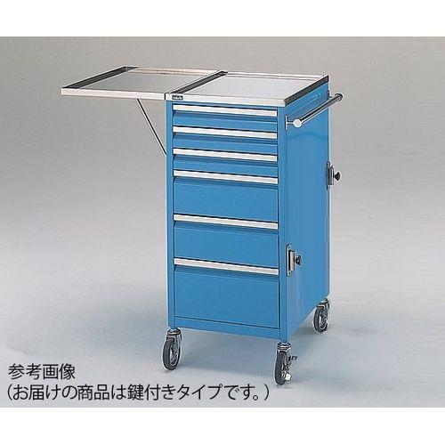 ナビス（アズワン） コンパクト救急カート BL（ブルー鍵付き） (1台)(0-1200-12) 取り寄せ商品