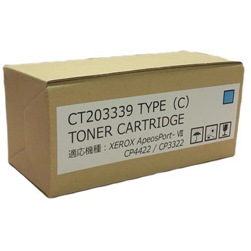 大容量トナーカートリッジ CT203339 汎用品 シアン 1個(CT203339 ﾊﾝﾖｳﾋﾝ) 目安在庫=○
