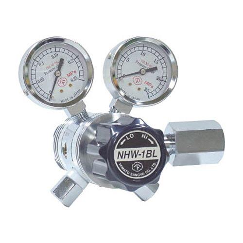 ヤマト産業 分析機用フィン付二段微圧調整器 NHW-1BL 1個(NHW1BLTRC) 取り寄せ商品