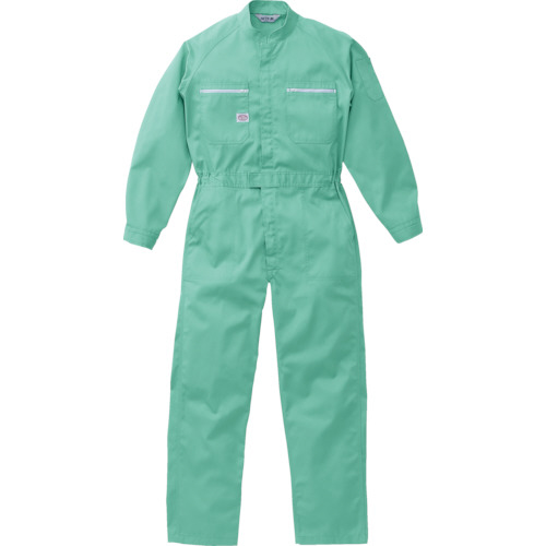山田辰 ツナギ服 4Lサイズ エメラルドグリーン 1着(6800-EM-4L) 取り寄せ商品