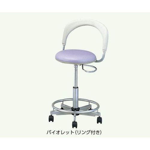ナビス（アズワン） ナビチェアーII NVCII-SRV バイオレット 脚部リング付き NVC2-SRV (1脚) 目安在庫=△