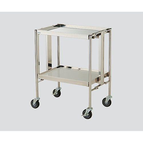 ナビス（アズワン） 折りたたみ回診車 2段車 660×450×850mm (1台)(HF-1) 取り寄せ商品