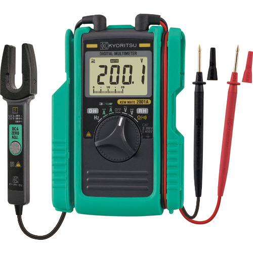 共立電気計器 KEWMATE 2001A AC/DCクランプ付デジタルマルチメータ 1台(KEWMATE2001A) 取り寄せ商品