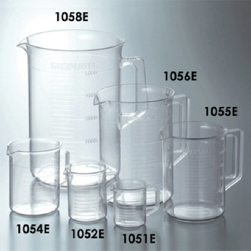 サンプラテック サンプラ TPX手付きビーカー 5L 1個(1058E) 目安在庫=○