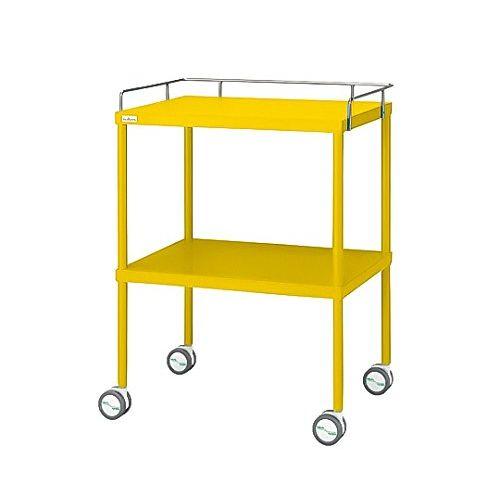 ナビス（アズワン） カラフル回診車 手摺付 イエロー 616×450×842mm (1台)(0-210-05) 取り寄せ商品 23,882円